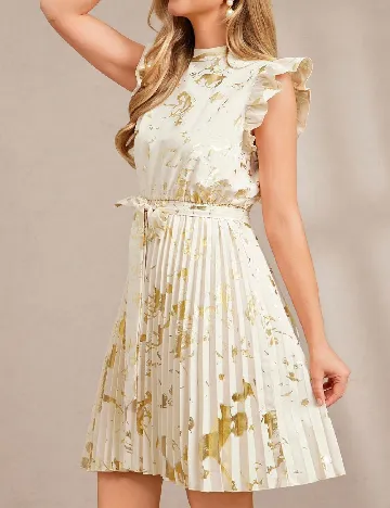 Rochie scurta SHEIN, crem