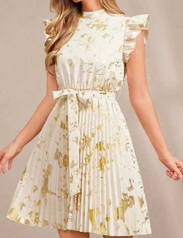 Rochie scurta SHEIN, crem