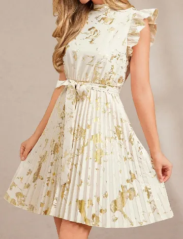 Rochie scurta SHEIN, crem