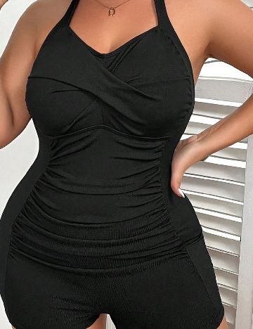 Costum de baie SHEIN CURVE, negru