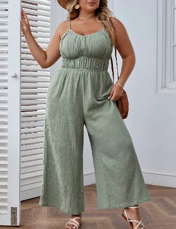 Salopeta SHEIN CURVE, verde