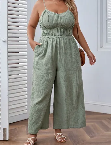 Salopeta SHEIN CURVE, verde
