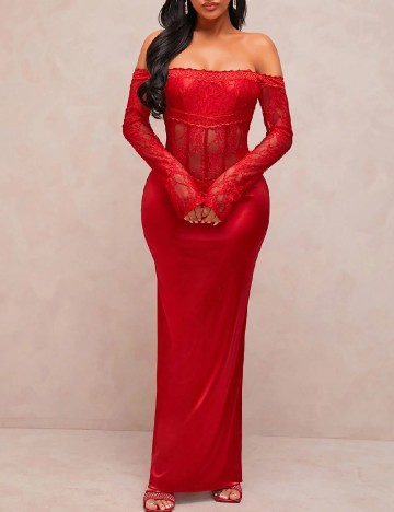 Rochie lunga SHEIN, rosu