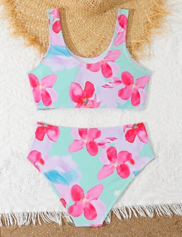 Costum de baie Shein Kids, mix culori