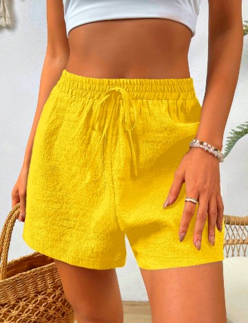 Pantaloni scurti SHEIN, galben