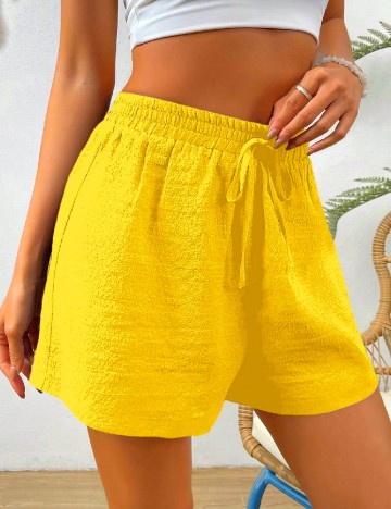 Pantaloni scurti SHEIN, galben