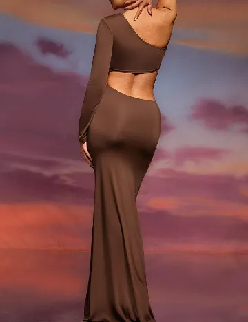 Rochie lunga Haute, maro