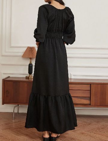 Rochie lunga Dazy, negru