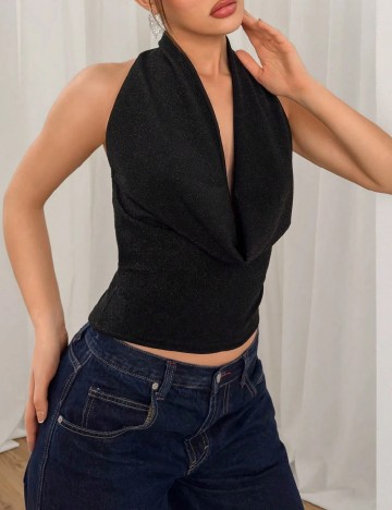 Top SHEIN, negru