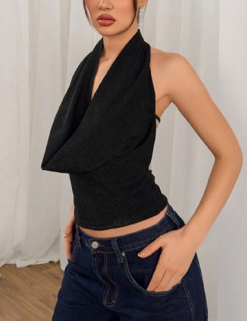 Top SHEIN, negru