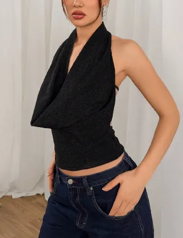 Top SHEIN, negru