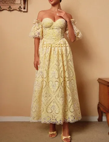 Rochie lunga Savoree, galben