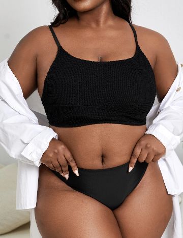 Sutien de baie SHEIN CURVE, negru