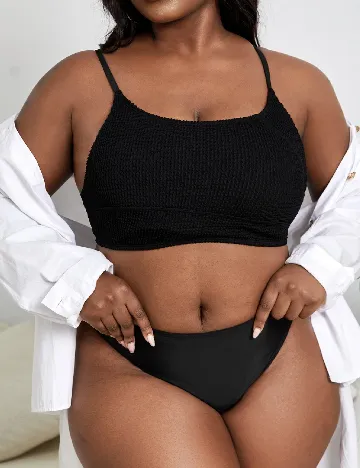 Sutien de baie SHEIN CURVE, negru