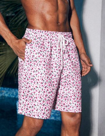 Short de baie SHEIN, floral print