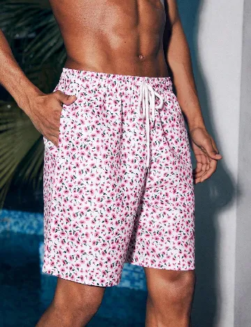 Short de baie SHEIN, floral print