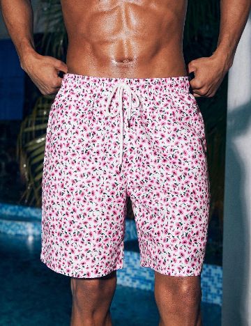 Short de baie SHEIN, floral print