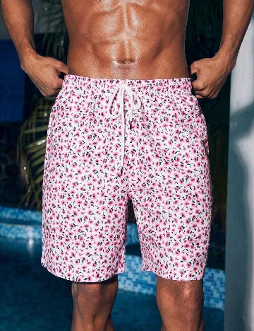 Short de baie SHEIN, floral print
