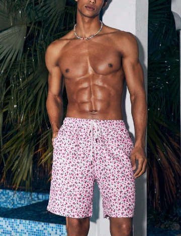 Short de baie SHEIN, floral print