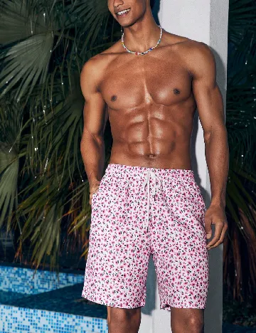 Short de baie SHEIN, floral print