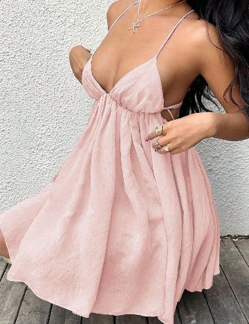 Rochie scurta SHEIN, roz