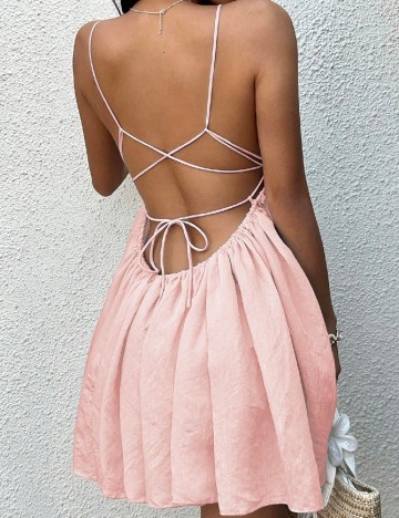 Rochie scurta SHEIN, roz