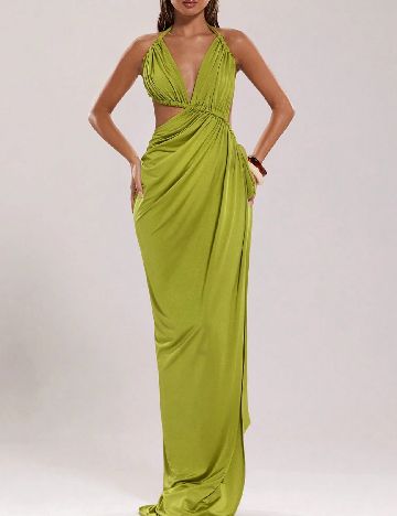 Rochie lunga SHEIN, verde