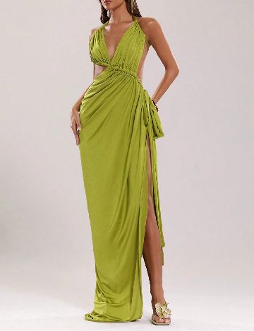 Rochie lunga SHEIN, verde