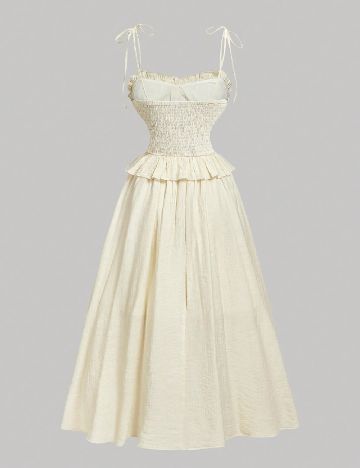 Rochie lunga SHEIN, crem