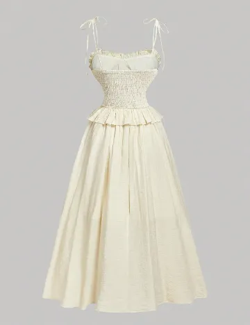 Rochie lunga SHEIN, crem