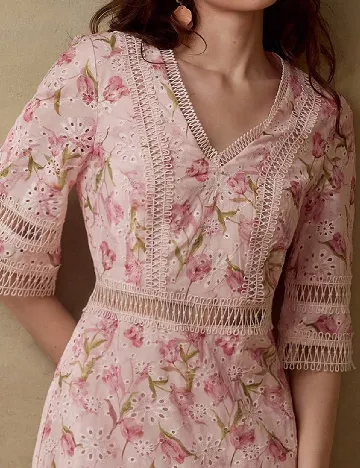 Rochie medie MOTF, roz