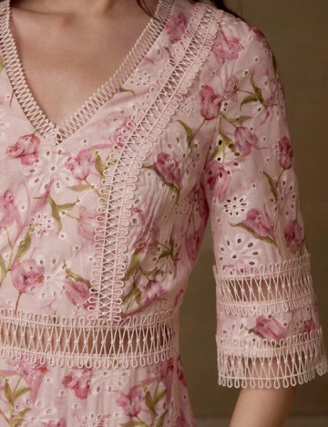 Rochie medie MOTF, roz