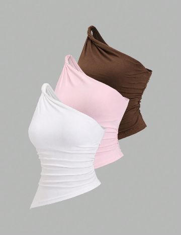 Set topuri 3 bucati SHEIN, mix culori