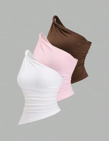 Set topuri 3 bucati SHEIN, mix culori