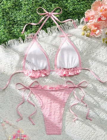 Costum de baie SHEIN, roz