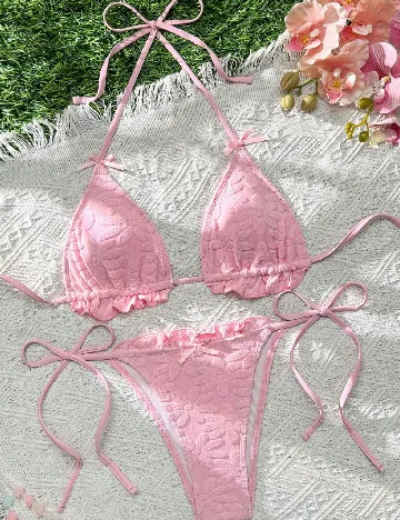 Costum de baie SHEIN, roz