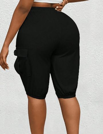 Pantaloni scurti SHEIN CURVE, negru