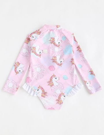 Costum de baie Shein Kids, roz