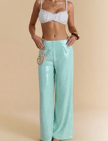 Pantaloni SHEIN, turcoaz