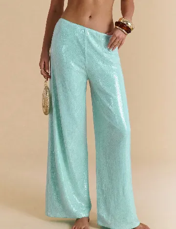Pantaloni SHEIN, turcoaz