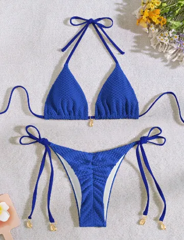 Costum de baie SHEIN, albastru