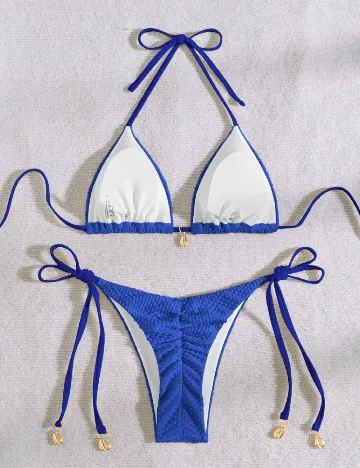 Costum de baie SHEIN, albastru