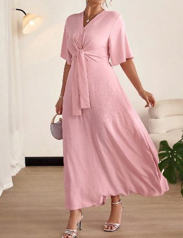 Rochie lunga SHEIN CURVE, roz