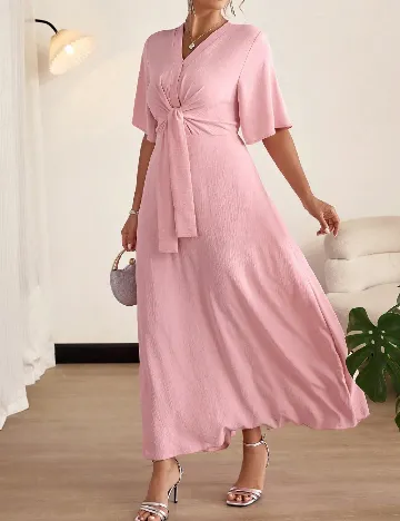 Rochie lunga SHEIN CURVE, roz