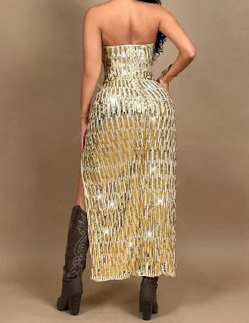 Rochie medie SHEIN, auriu