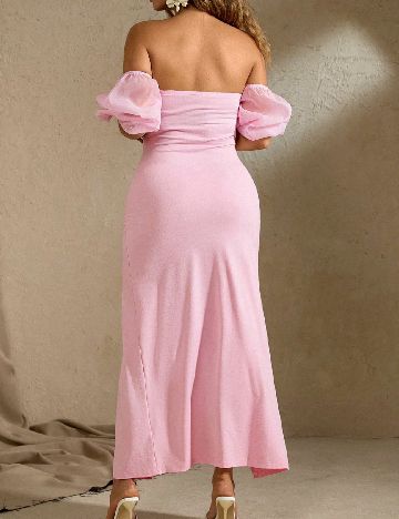 Rochie lunga SHEIN CURVE, roz