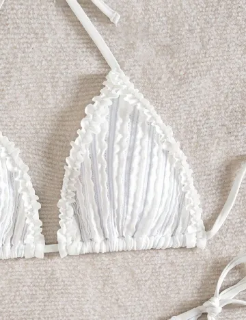 Costum de baie SHEIN, alb