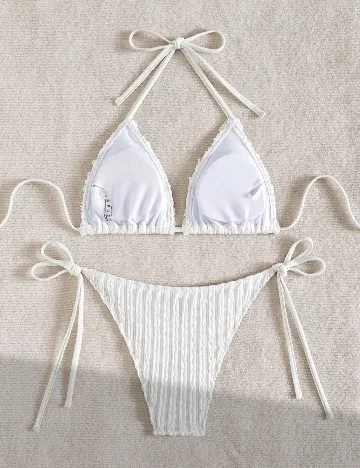 Costum de baie SHEIN, alb