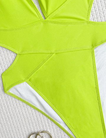 Costum de baie SHEIN, verde
