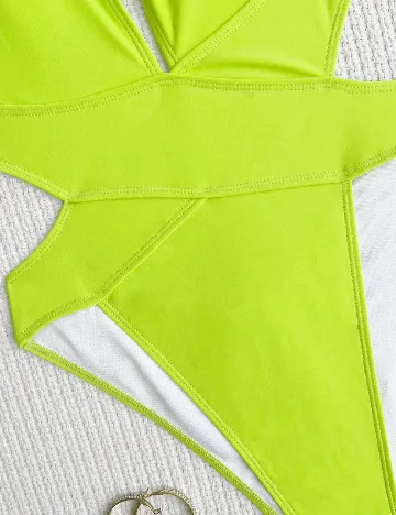 Costum de baie SHEIN, verde